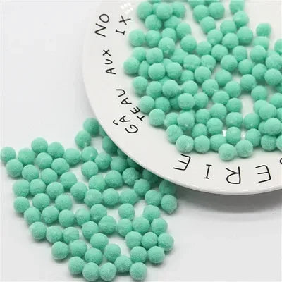 Mini Pompom Mixed Soft Round Pompones Balls Fluffy Pom Pom for Kids DIY Garment Handcraft Craft Supplies 8/10/15/20/25/30mm