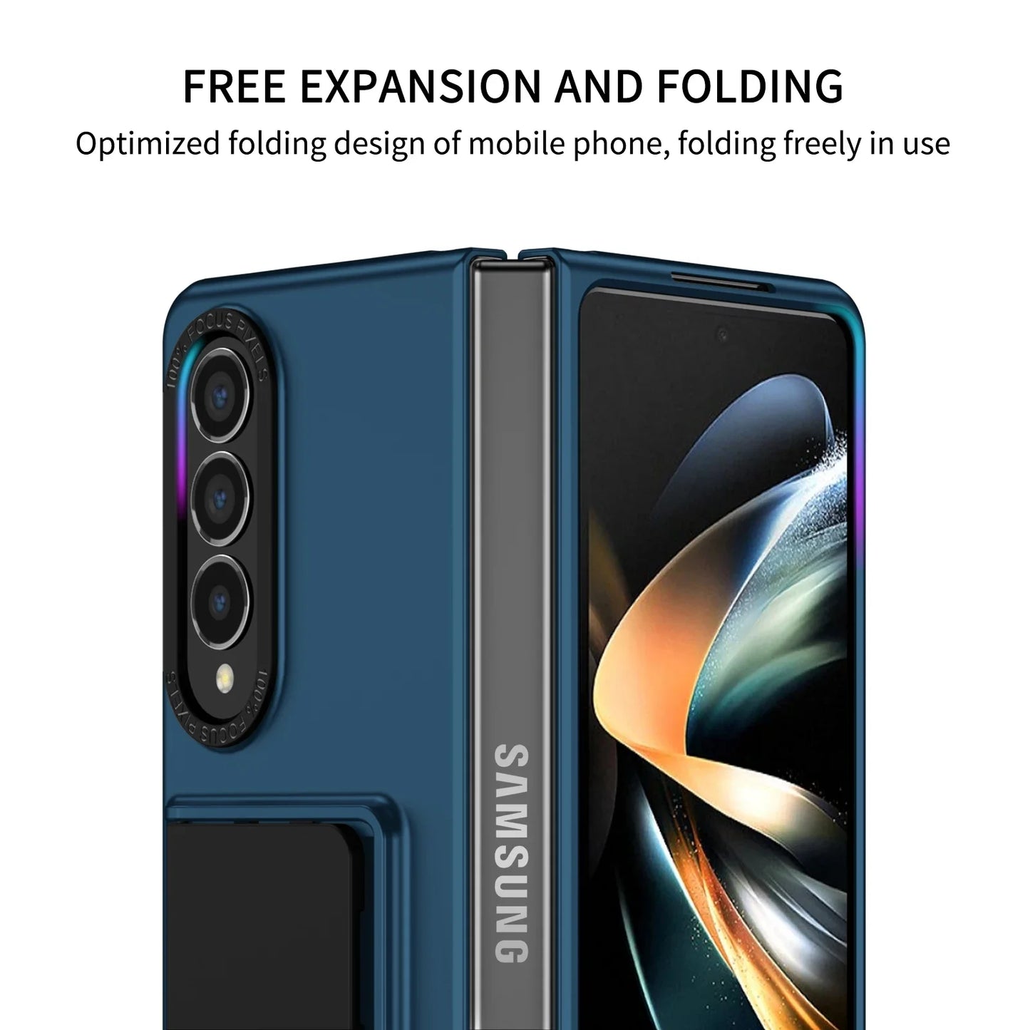 Anti-Shock Portable Stand Case for Samsung Galaxy Z Fold 7 6 4 5 5G fold7 fold6 Fold5 Fold3 Fold4 Fold 3 Phone Accessories Capa
