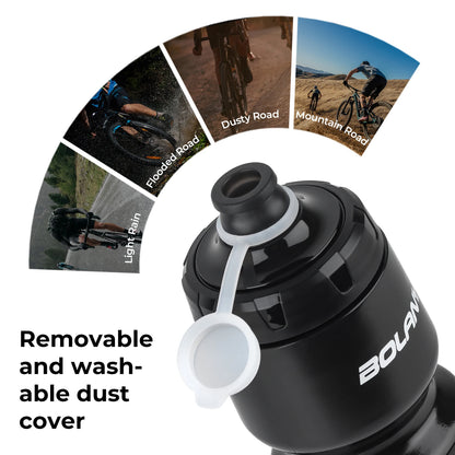 BOLANY 750ML Sports Bottle 10th Rubber Transparent Plastic with lid Bottle Portable Squeeze Drinking Outdoor Cycling Kettle