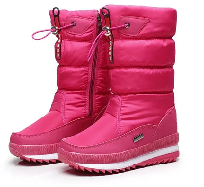 Winter Boots Thick Plush Waterproof Non-slip Boots Fashion Women Winter Shoes Warm Fur Botas mujer Women Snow Boots Platform
