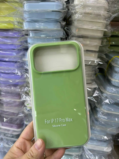 Official Liquid Silicone Skin Feel Case For IPhone 18 Pro Max 17 Pro Air Macaron Solid Candy Colour Color with Packet Box Cover