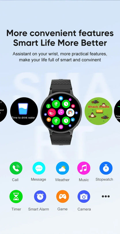 LIGE Bluetooth Call Smart Watch Women Custom Dial Watches Men Sport Fitness Tracker Heart Rate Smartwatch For Android IOS 2025