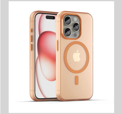 Magnetic Wireless Charge For Magsafe Case for iphone 17 Air 16E 16 15 14 13 12 11 iphone17 Pro Max Plus Matte TPU Bumper Cover