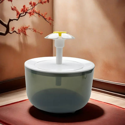 Cat Water Fountain, 1.2L Recirculating Pet Water Dispenser, USB Powered, Silent, with Filter Foam for Cats and Small Dogs