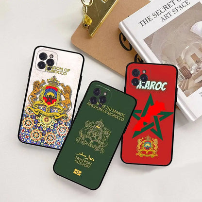 Maroc M-Morocco Flag For IPhone 17 16 15 14 13 12 11 Pro Max 13 17Air Shockproof Soft Phone Cases Coque
