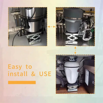 Waste Disposal Shock Absorbing Bracket Kitchen Household Garbage Disposer Support Frame Cushioning Bearing Adjusting Base