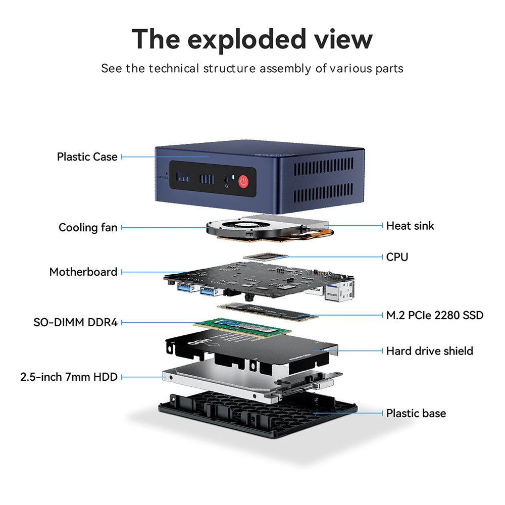 Beelink Mini S13 Intel Twin Lake N150 S12 Pro N100 16G 500G Windows 11 Mini S 11th N5095 DDR4 8GB 128GB Desktop Computer N95