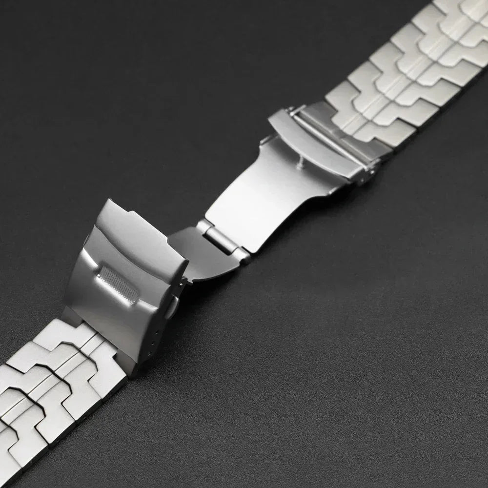 Titanium Strap for Apple Watch Ultra2 49mm 45 46 44mm 38mm 41mm Band Luxury Men's Style Bracelet for IWatch SE 10 9 8 7 6 5 4 3