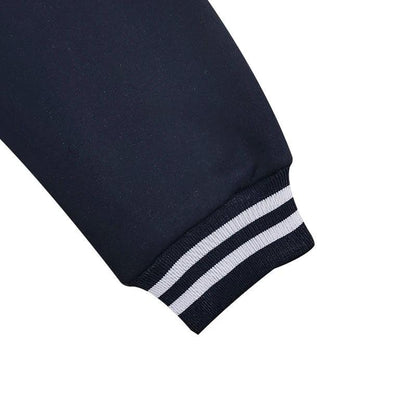 Men's Baseball Jacket with Stand-up Collar Button, Flight Jacket Monochromatic Loose, Casual, American Sports, Autumn and Winter