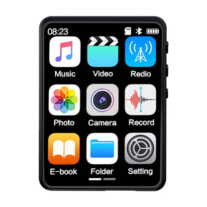 MP3 Player Bluetooth 5.4 Built-in Speaker Hi-Fi Music Player 2.4 Inch Touch Screen MP3 Walkman Video FM Radio Recording Camera