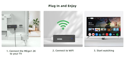 MECOOL MEgo 1 Android TV Stick Reltek Quad-core 8GB Google TV Sticks 2K Dolby Netflix TV Box 2025 High Quality Consoles ip tv