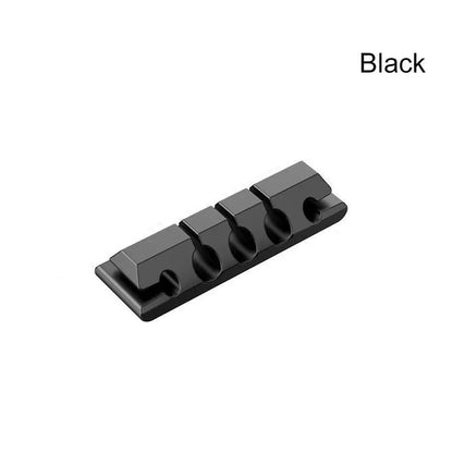 Silicone Cable Organizer USB Data Cable Winder Flexible Cable Management Cord Clips For Mouse Headphone Earphone Car Wire Holder