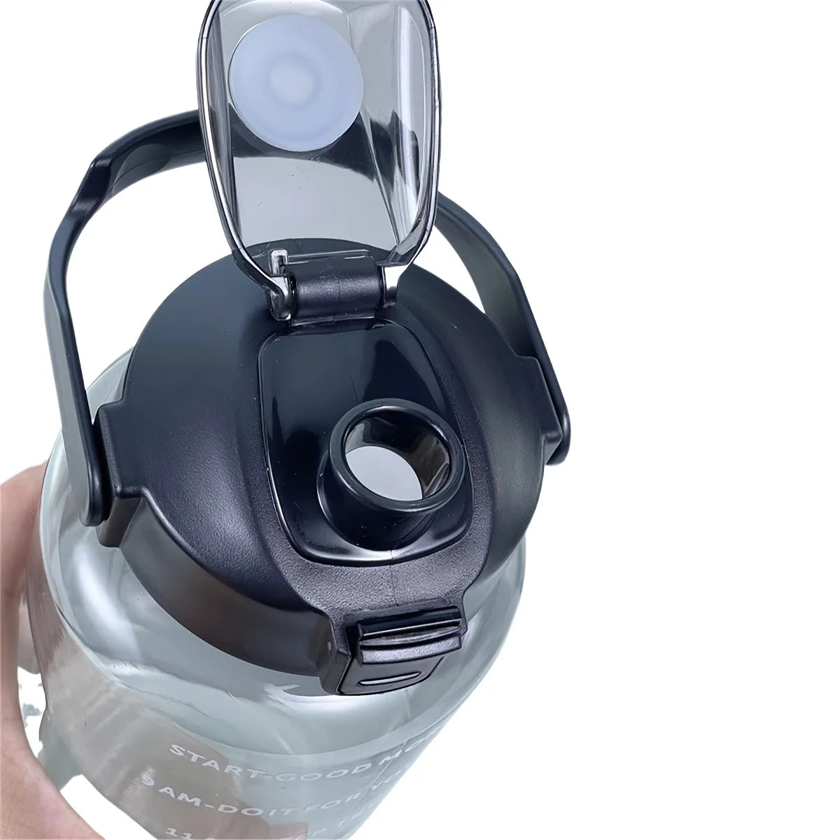 2L Portable Water Bottle Large Capacity Plastic Straw Water Cup Beverage Bottle,Outdoor Portable Sports Water Cup