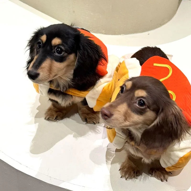 Funny Holiday Dog and Cat Pet Costumes Adjustable Clothes Pet Costume Cosplay Cute Dachshund Party Costumes