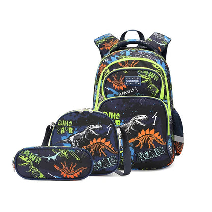 Cartoon Unicorn 3 Piece Set School Bags For Girls Boys Kids Space Backpack Primary School Students Backpack With lunch box
