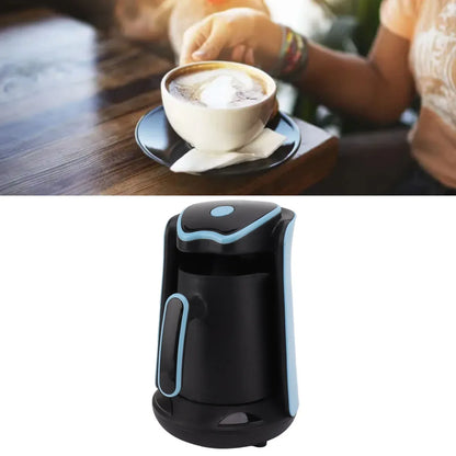 500ml Coffee Pot Stainless Steel Electric Thermal Coffee Maker for Office Blue