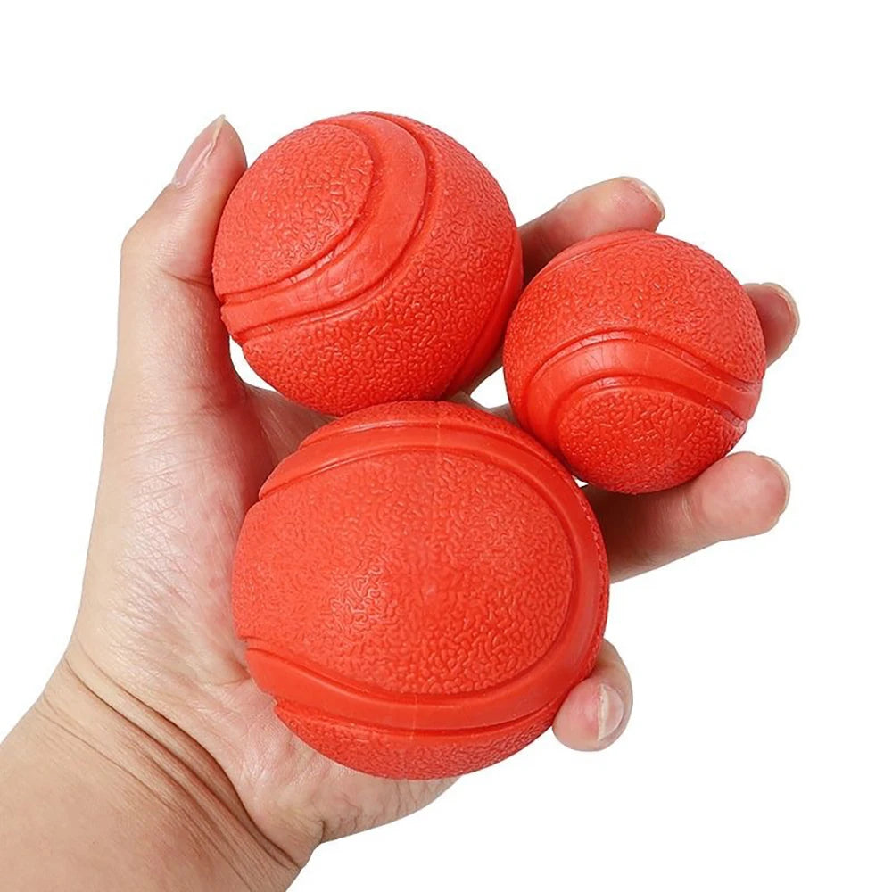 Pet Solid Elastic Toy Ball Cat/Dog Toy Ball 5/6/7CM Rubber Bite Resistant Dog Outdoor Training Tool Pet Teeth Cleaning Supplies