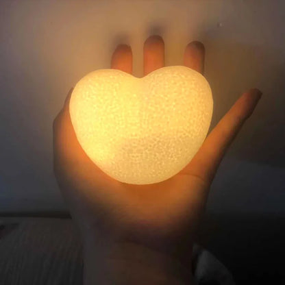 Romantic Creative 3D Love Heart LED Lamp Wedding Cake Night Light Ornament Birthday Christmas Home Ambient Light Gift Box Decor