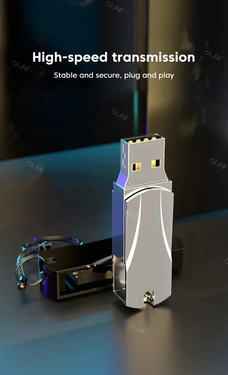 USB 3.0 Flash Drive 512GB 1T 2T Hihg Speed Pen drive Pendrive Waterproof Memory Stick Pen Drive Flash U Disk gifts 256GB