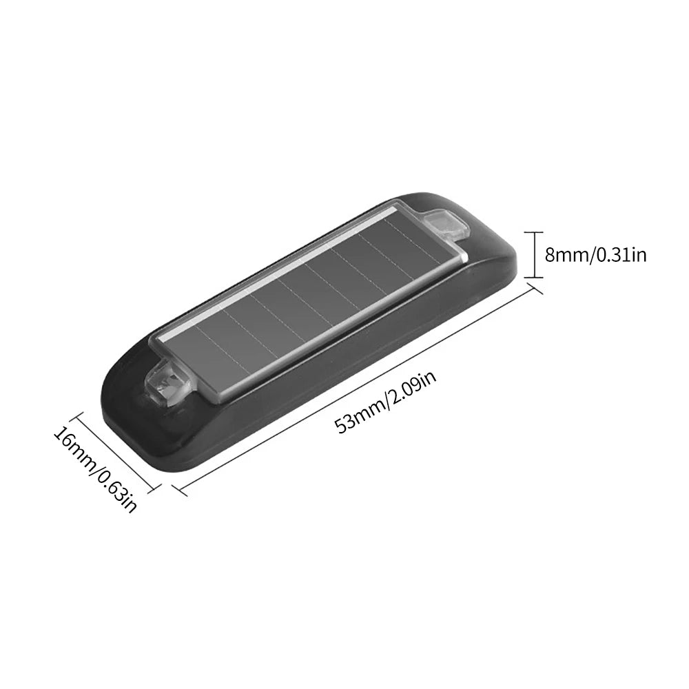 Mini LED Solar Power Car Warning Light Night Security Simulated Alarm Wireless Anti-Theft Caution Lamp Flashing Dummy Alarm Lamp