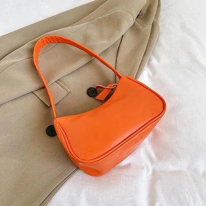 PU Candy Color Mini Handbag Women Shoulder Bag Girls Small Hand Bag Key Phone Pouch Coin Purse Card Bags Card Holder for Women