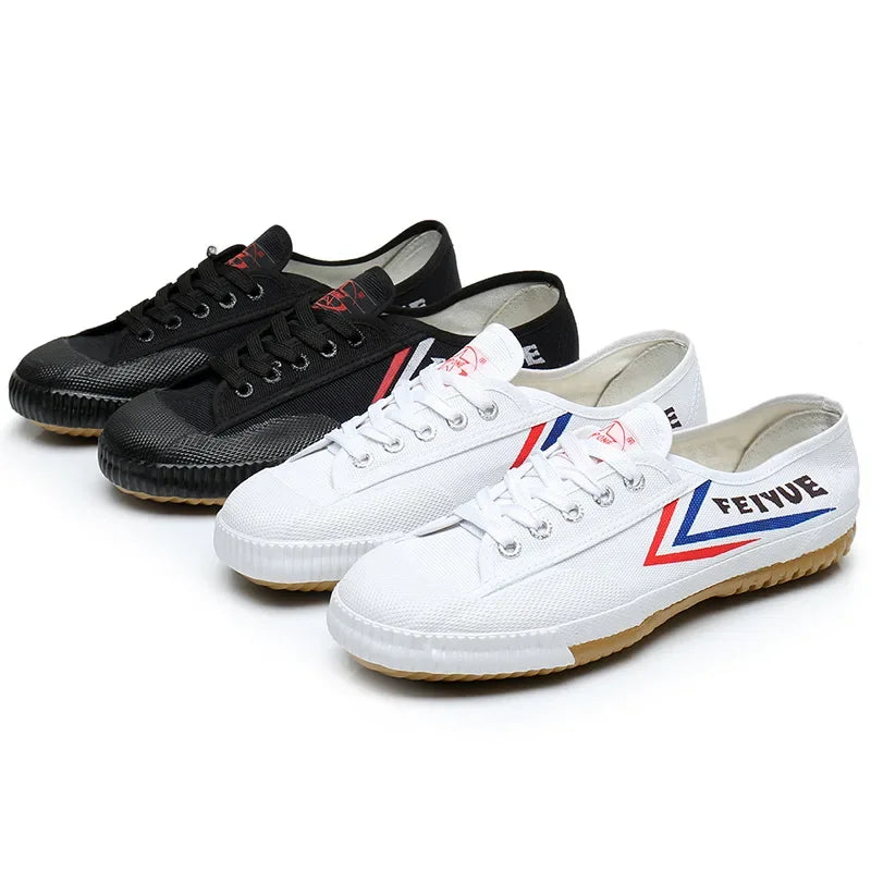 New Men's Canvas Shoes, Men's and Women's Kung Fu Martial Arts Shoes, Men's Training Sports Shoes, Lace Up Soft Soled Shoes