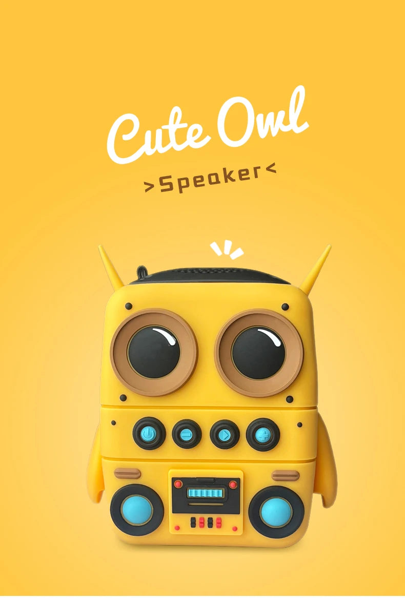 Compact Cute Mini Bluetooth Speaker Support TF Card Desktop Decoration Portable Outdoor Smart Music Player IP65 Waterproof
