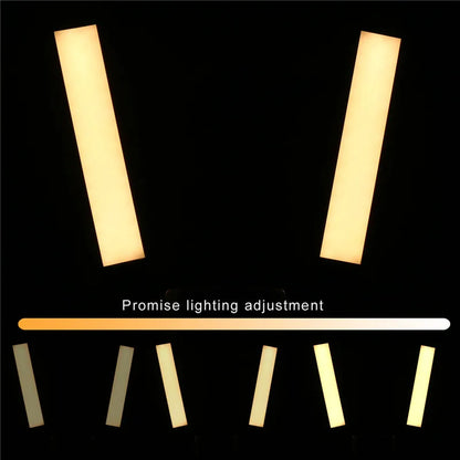 45W LED Video Light Double Arms Fill LED Light Selfie Light Long Strips LED Light for Photo Studio Live Broadcast Tiktok Stream