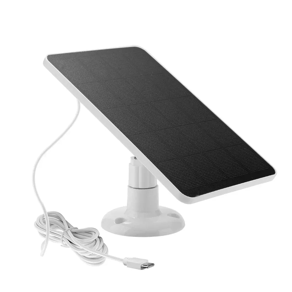 6W 5V Solar Panel Charger Shingled Solar Panel 24% Efficiency Micro USB & USB-C Port Solar Cell Panel for Phone iPad Outdoor Use