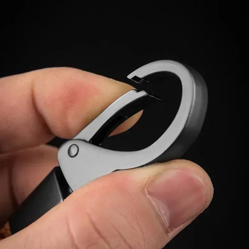 Metal Car Keychain Leather Rope Key Rings Keyring For Jeep Renegade Compass Wrangler Patriot Grand Cherokee Rubicon Accessories