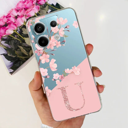 For Xiaomi Poco X6 Pro Case New Letters Cover Clear Silicone Phone Case For Xiaomi Poco X6 PocoX6 Pro 5G Soft Cover Fundas Coque