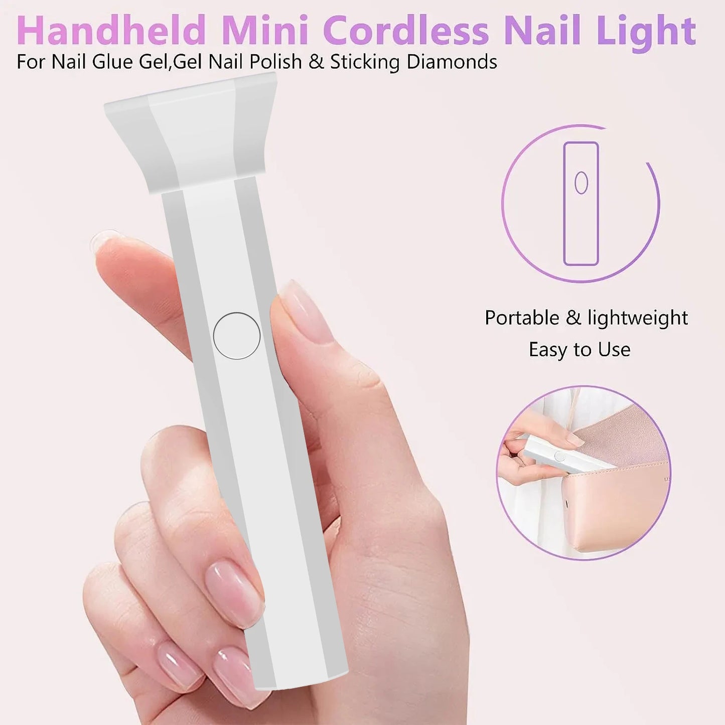 LINMANDA 18W Mini UV LED Nail Lamp Portable Nail Lamp Fast Drying Curing Light for Gel Polish No Black Hands 6 Lamps UV Lamp