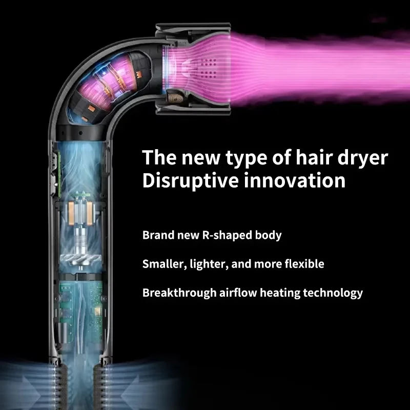 Fast Drying 200M Anion Blow Dryer Leafless Design Professional Negative Ion Care Powerful Hair Dryer For Home Use HD18