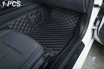 Custom Automotive Car Floor Mats For VW Golf 4 1999 2000 2001 2002 2003 Auto Luxury Leather Men Women Car Mats Full Coverage