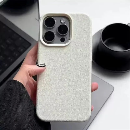 Luxury Matte Soft Leather Candy Phone Case For iPhone 15 Pro Max Case iPhone 16 14 13 11 12 Pro Max Liquid Silicone Rugged Cover