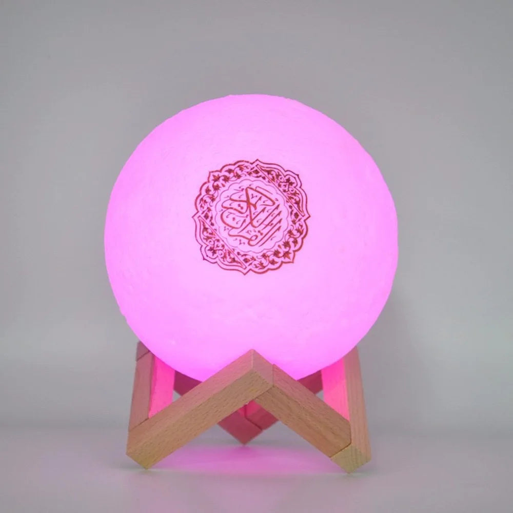 Muslim Arabic Koran Azan Clock Islam Night Light Wireless Bluetooth Speaker Quran Portable Bright Lamp Arab Islamic Holy Ramadan