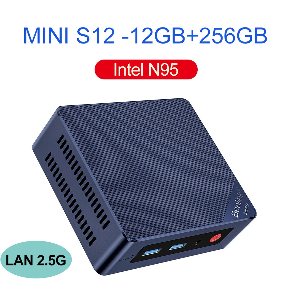 Beelink Mini S13 Intel Twin Lake N150 S12 Pro N100 16G 500G Windows 11 Mini S 11th N5095 DDR4 8GB 128GB Desktop Computer N95