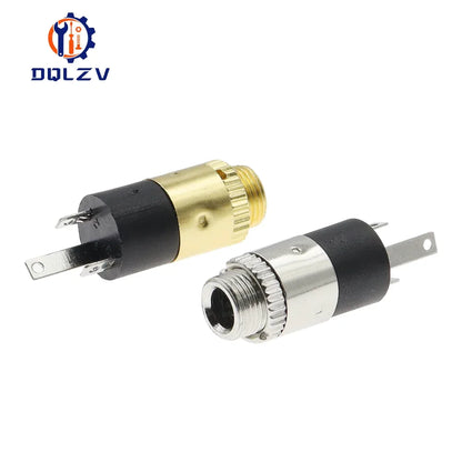 5PCS/LOT PJ392 3.5mm Stereo Female Sockect Jack with Screw 3.5 Audio Headphone Connector PJ-392