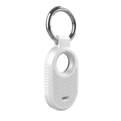 Carbon Fiber Style Case For Samsung Galaxy Smart Tag 2 Locator Anti-lost Backpack Keychain TPU Soft Silicone Protect Back Cover