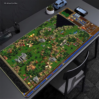 Anime Heroes of Might and Magic 3 Map Mousepad Gaming Laptops Keyboard Mat Desk Protector Deskmat Mats Laptop Gamer Mouse Pad
