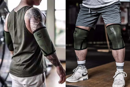 7mm Knee Pads Fitness Squatting Sports Protective Elasticity Hard Pulling Powerlifting Training Bodybuilding Knee Protector