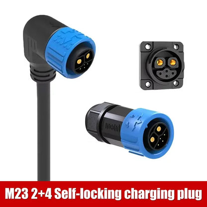 M23 2+4 Rechargeable Battery Aviation Plug Electric Motorcycle Battery Charging Connector 6pin Male Female Waterproof Connector