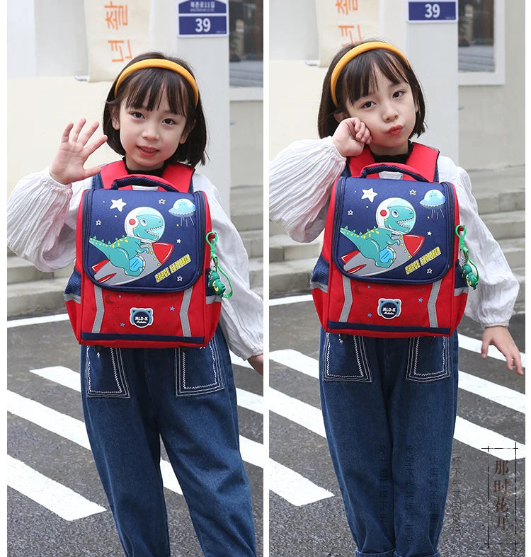 Waterproof Children Primary School Bags Cute Unicorn Rainbow Backpacks Kids Cartoon Animal Dinasour Shcoolbags for Kindergarten