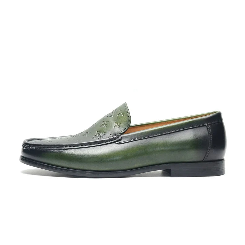 Luxury Men Formal Loafers Genuine Leather Comfortable Business Dress Shoes Slip On Mens Office Driving Shoes