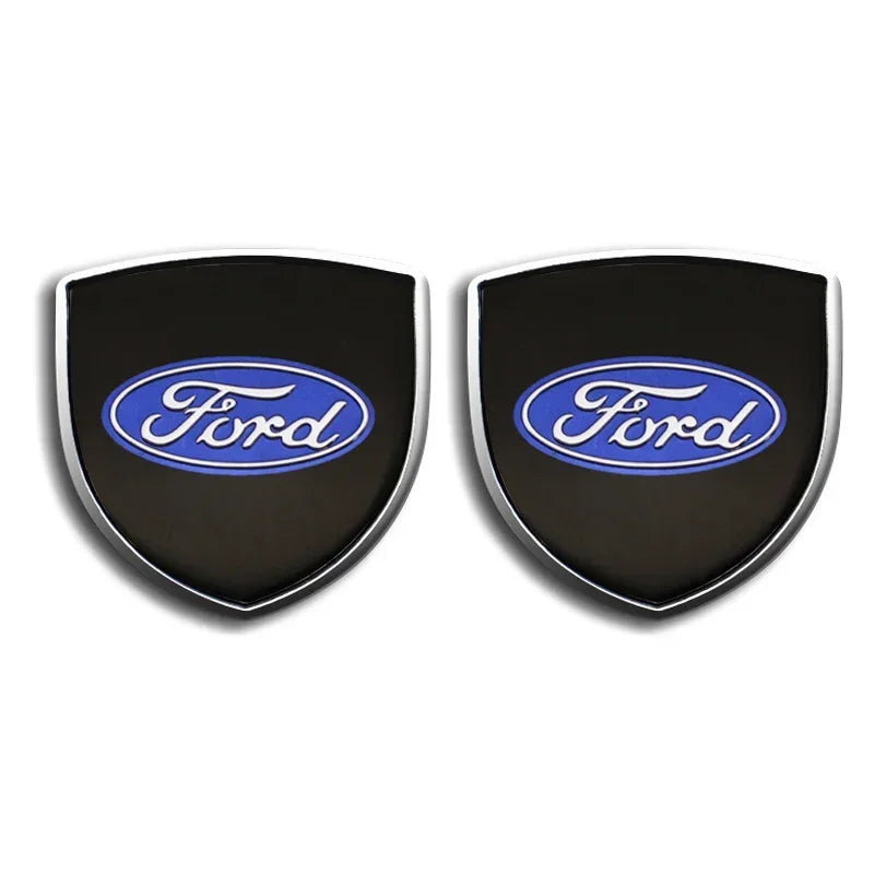 3D Metal Car Side Fender Trunk Emblem Badge Decoration Stickers For Ford Focus 2 3 Mk2 Mk3 Fiesta Mondeo Ranger Ecosport Kuga ST
