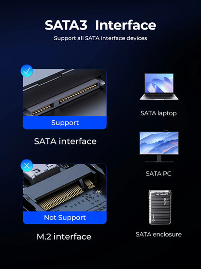 ORICO 1TB SATA SSD 2.5 Inch Internal Solid State Drive up to 500MB/s SATA III 6Gbps Desktop Laptop NAS DIY External Drive Y20