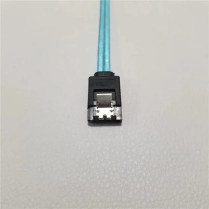 Ultra Short 20cm 7pin SATA 3.0 Female to  F/F HDD Hard Drive Data Cable Dual Channel Shielding Blue 6Gbps