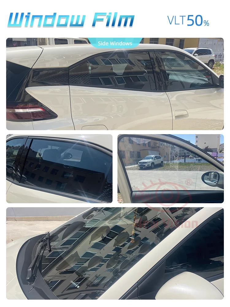 1mX3m High Rejection HIR100%% Nano Ceramic Car Window Tint Film Auto Glass Decorative Sun Control Film