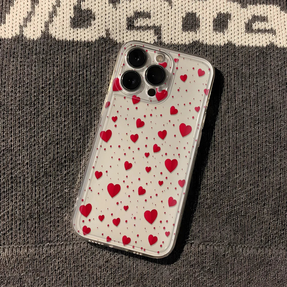 Luminous Love Case For iPhone 16 16E 15 11 12 13 14 Pro Max  For iPhone XR XS Max 8 Plus Back Cover