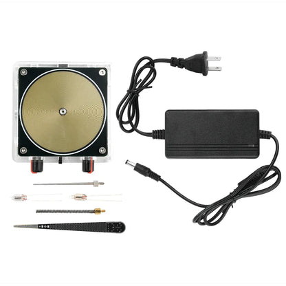 AC110-220V Input Dual Mode Music Tesla Coil Palm Tesla Coil High Frequency Voltage Pulse arc Generator  Artificial Lightning